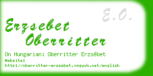 erzsebet oberritter business card